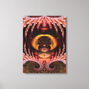 Orb Spirit Tree Fractal Art Fantasy Canvas