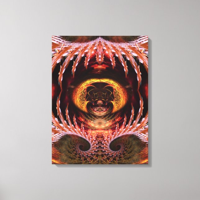 Orb Spirit Tree Fractal Art Fantasy Canvas (Frente)