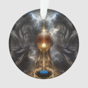 Orbe De Luz Arte Fractal Enfeite De Acrílico