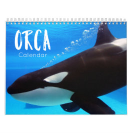 orca 2023 calendário engraçado e fofo