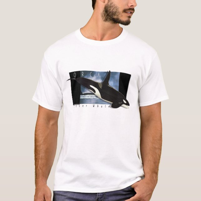 Orca, t-shirt da arte da baleia de assassino (Frente)