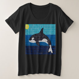 Orca (vívida) - Camiseta Feminina Tamanho Plus