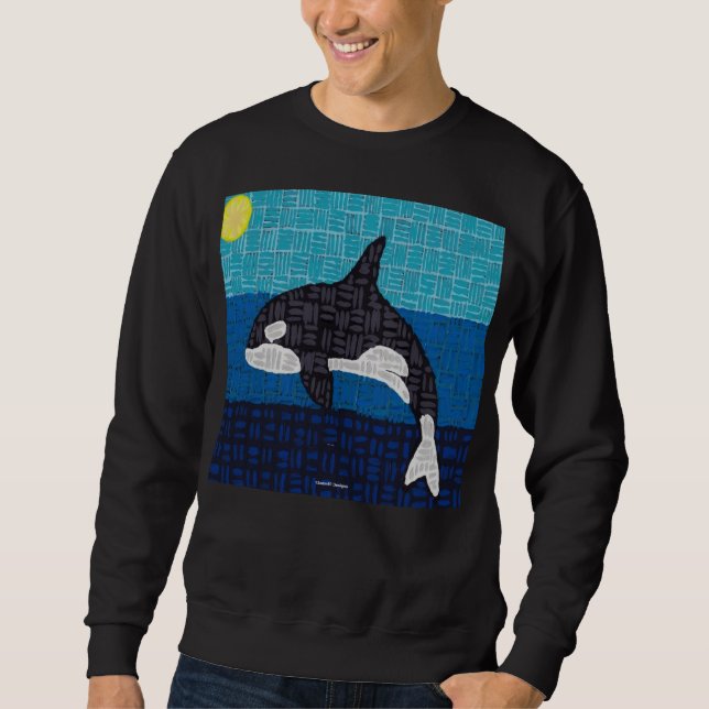 Orca (vívida) - Suéter Masculino (Frente)