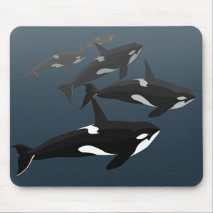 Orca Whale Mousepad Personalizado Pad do Rato de B