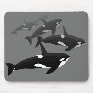 Orca Whale Mousepad Personalizado Pad do Rato de B
