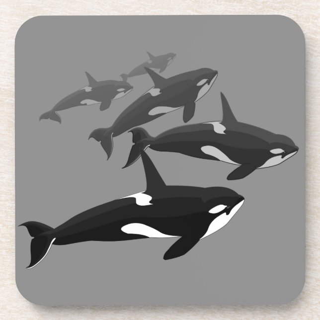 Orca Whale Porta copos Killer Whale Art Porta copo (Frente)