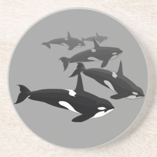 Orca Whale Porta copos Killer Whale Art Porta copo