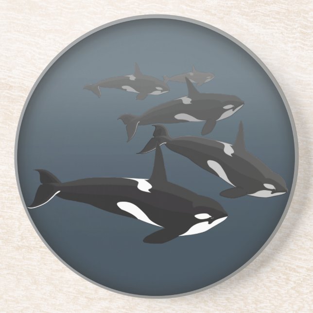 Orca Whale Porta copos Killer Whale Art Porta copo (Frente)