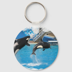 Orca Whales Chaveiro