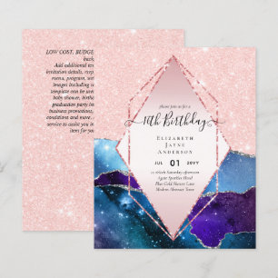 ORÇAMENTO 16º Aniversário Glittery AGATE Sparkle C
