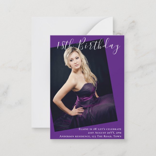 ORÇAMENTO 18º Aniversário FOTO Convite (Frente)