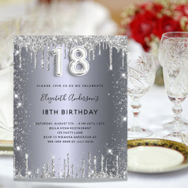 Orçamento 18.º aniversário convite para relíquias 