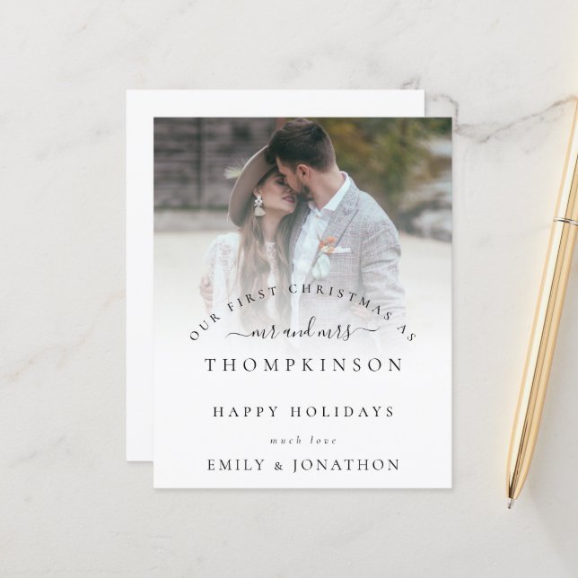 Orçamento 1rua Natal Sr. Photo Holiday Card (Frente/Verso In Situ)