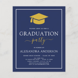 Orçamento 2022 Marinho de Graduação Azul Dourado C