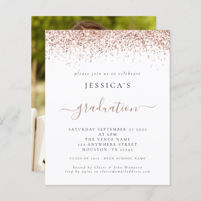 Orçamento 2024 Foto de Formatura Brilho Dourado Ro (Frente/Verso)