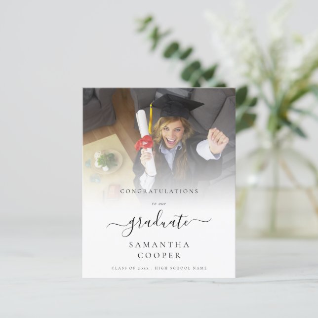 Orçamento 2024 Parabéns Formando Anúncio de Foto (Em pé/Frente)