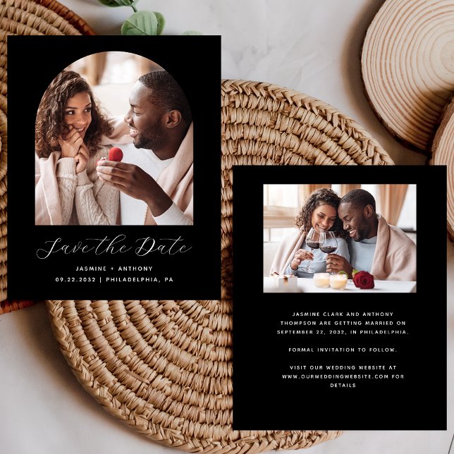 Orçamento 2- Arch de Boho de Foto Preto Salvar Dat (Criador carregado)