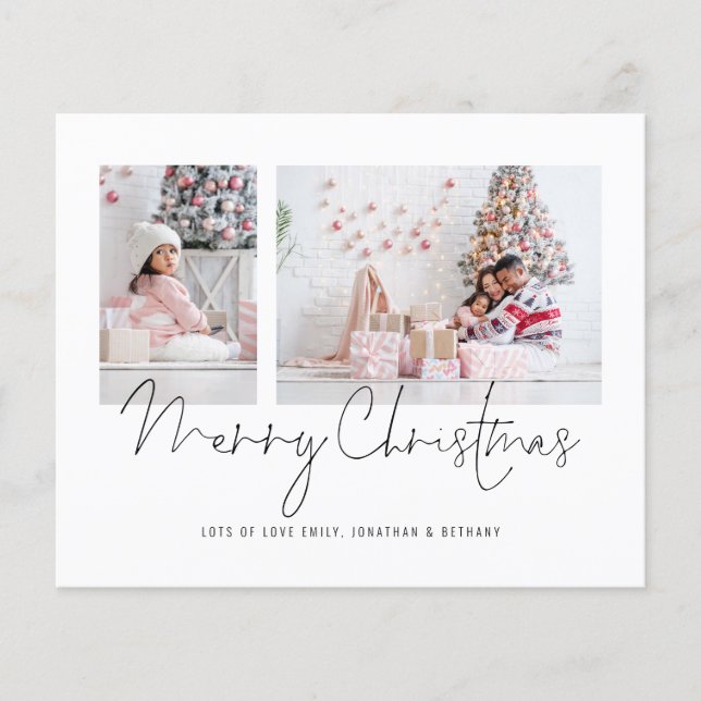 Orçamento 2 Fotos 2026 Calendário Feliz Natal (Frente)