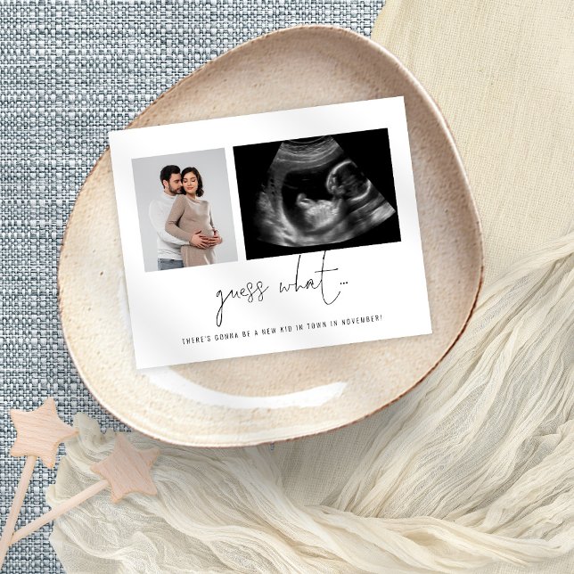 Orçamento 2 Fotos Adivinham O Anúncio De Gravidez (Criador carregado)