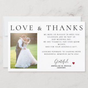 Orçamento 2 fotos amor e agradecimento casamento o