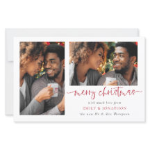 Orçamento 2 Fotos Feliz Cartão de Natal