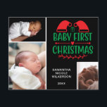 Orçamento 3 Foto Collage Bebê Primeiro Cartão de N<br><div class="desc">Crie a sua própria Colagem de Fotos Feliz de Natal, com a nossa ferramenta de design fácil de usar. Adicione suas fotos favoritas de amigos, família, férias, hobbies e animais de estimação e você terá uma impressionante colagem de fotos do tipo único. Nossa colagem personalizada de fotos é perfeita para...</div>