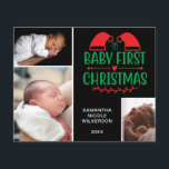 Orçamento 3 Foto Collage Bebê Primeiro Cartão de N<br><div class="desc">Crie a sua própria Colagem de Fotos Feliz de Natal, com a nossa ferramenta de design fácil de usar. Adicione suas fotos favoritas de amigos, família, férias, hobbies e animais de estimação e você terá uma impressionante colagem de fotos do tipo único. Nossa colagem personalizada de fotos é perfeita para...</div>