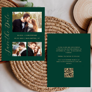 Orçamento 3 Fotos Esmeralda Código QR Dourado Salv