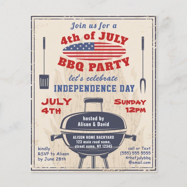 ORÇAMENTO 4º Convite de festas de CHURRASCO de JUL (Frente)