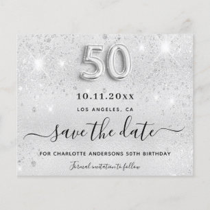 Orçamento 50º aniversário de cintilação prate