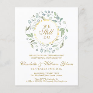 Orçamento 50º Aniversário Vow Renewal Convite