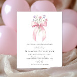 ORÇAMENTO 60º Aniversário Arco Rosa Castanho Convi<br><div class="desc">Um arco de coquete rosa feminino é decorado com pequenas flores silvestres rosa e roxas.</div>
