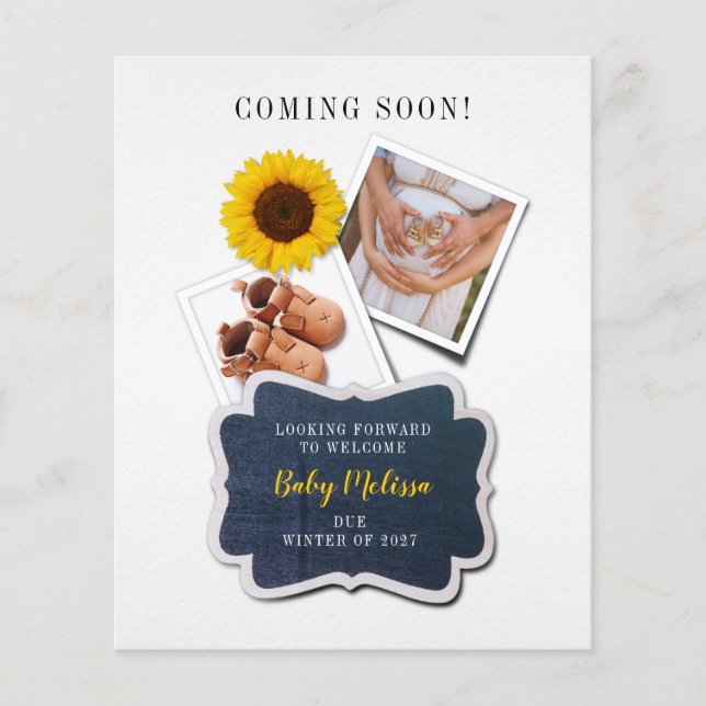 Orçamento a caminho Anúncio de Gravidez (Frente)