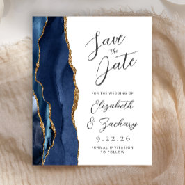 Orçamento Ágata Azul Marinho Dourado Script Salve