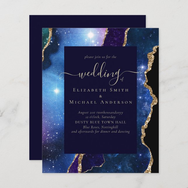 ORÇAMENTO AGATE Azul Púrpura Dourada Orçamento Cas (Frente/Verso)