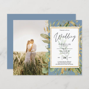 Orçamento All-in1 FOTO Greenery Wedding RSVP CÓDIG