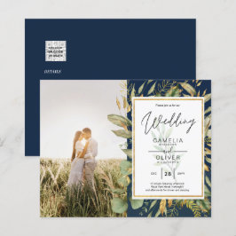 Orçamento All-in1 FOTO Greenery Wedding RSVP CÓDIG