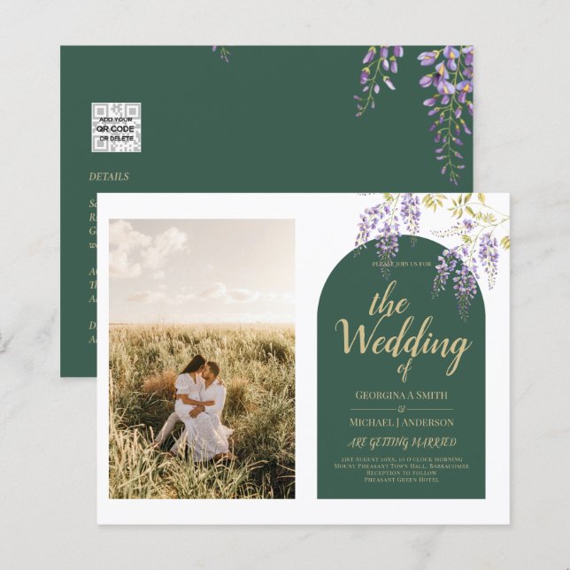Orçamento All-in1 PHOTO Wedding Wisteria Código QR (Frente/Verso)