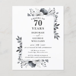 Orçamento Anima 70 Anos Aniversário Convite