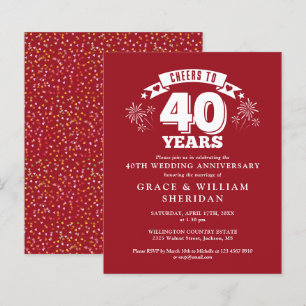 Orçamento anima Ruby 40º Aniversário Convidar