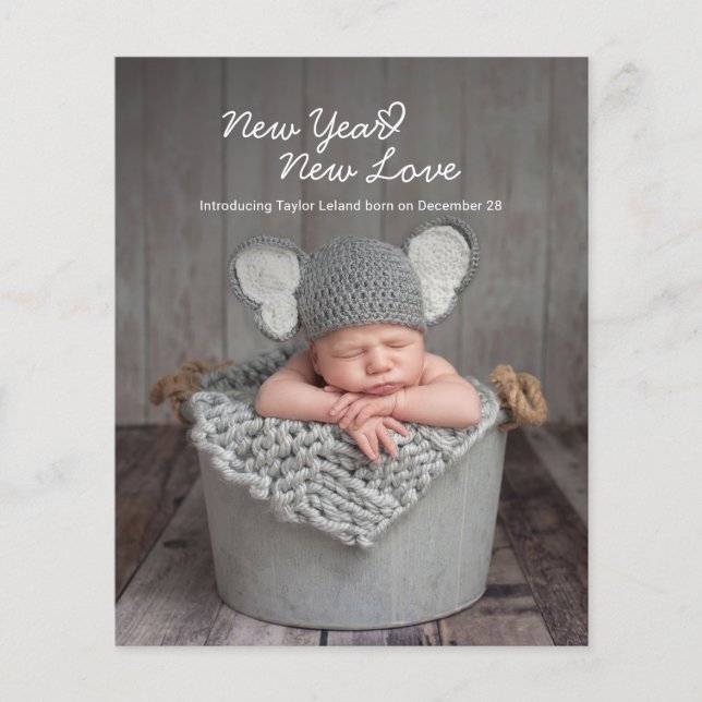 Orçamento Ano Novo Novo Foto de Nascimento de Féri (Frente)