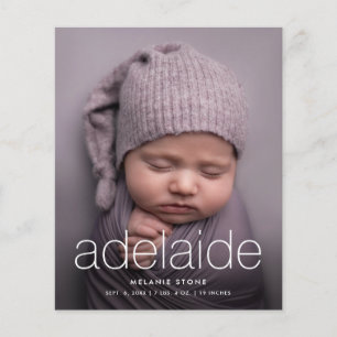 Orçamento Anúncio simples de nascimento de fotos