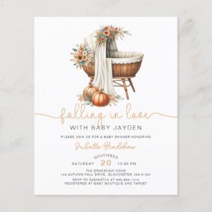 Orçamento Apaixonado Chá de fraldas Floral Do Outo