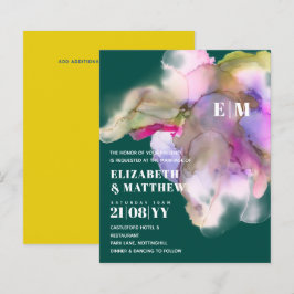 ORÇAMENTO Aquarela Casamento Abstrato Roxo Cinza