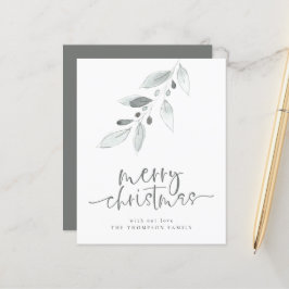 Orçamento Artsy deixa Merry Natal Holiday Card