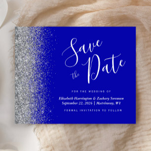 Orçamento Azul Real Prata Casamento Salve a Data