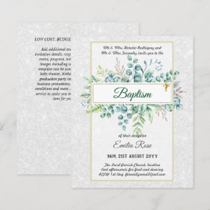 Orçamento BAPTISM Christening Greenerase deixa co