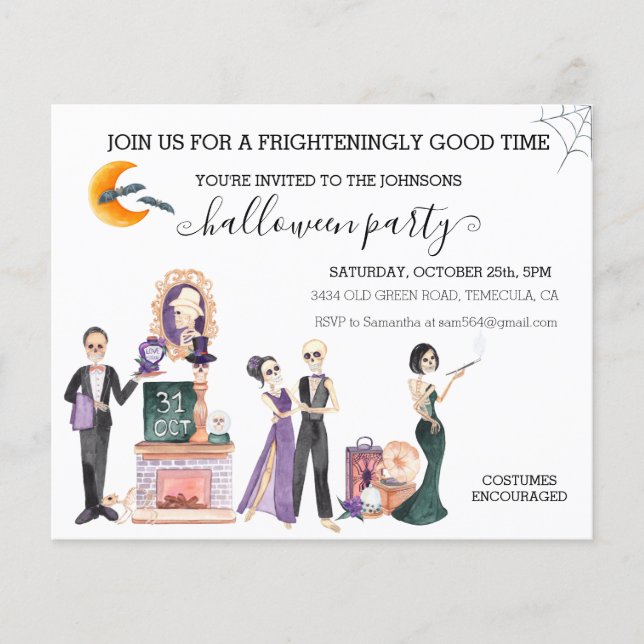 Orçamento Base para Festa de Halloween  (Frente)