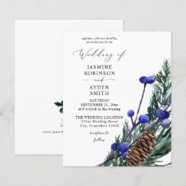 Orçamento Blue Berries & Pine Greenery Casamento