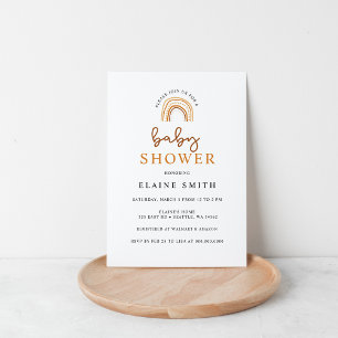 Orçamento Boho Arco-Íris Gênero Chá de fraldas Neu